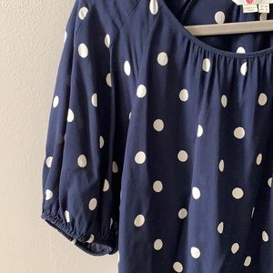 BODEN women’s polka dot blouse. Sz 6